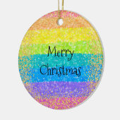 Weihnachtsbaum Rainbow Keramik Ornament (Links)