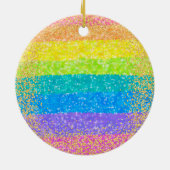 Weihnachtsbaum Rainbow Keramik Ornament (Hinten)