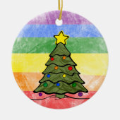 Weihnachtsbaum | Rainbow Ornament | Namen und Jahr (Vorne)