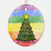 Weihnachtsbaum | Rainbow Ornament | Namen und Jahr (Links)