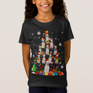 Weihnachtsbaum Rat Terrier Weihnachtsfeier T-Shirt