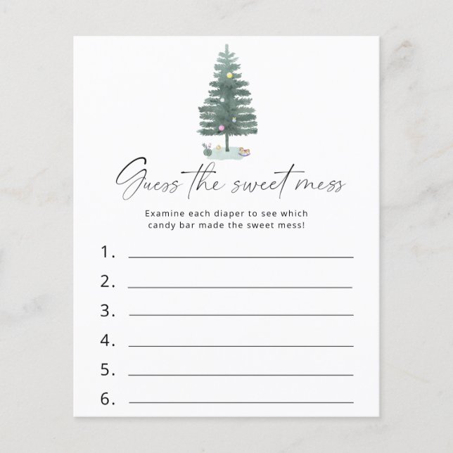 Weihnachtsbaum - Raten Sie mal, das Sweet-Mess-Spi (Vorderseite)