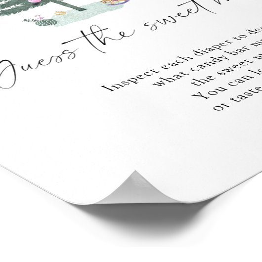 Weihnachtsbaum - raten Sie mal vom süßen Schlamass Poster (Ecke)