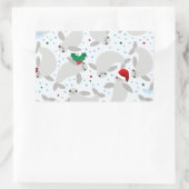 Weihnachtsbaum Rechteckiger Aufkleber (Tasche)