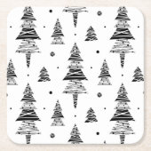 Weihnachtsbaum Rechteckiger Pappuntersetzer (Vorderseite)