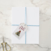 Weihnachtsbaum Red Bow Confetti Geschenk Geschenkanhänger (Mit Garn)