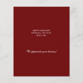 Weihnachtsbaum Red Business Weihnachtskarte (Rückseite)