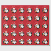 Weihnachtsbaum Red Frohe Weihnachten Geschenkpapier (Flach)