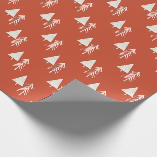Weihnachtsbaum Red Geschenkpapier (Ecke)