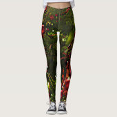 Weihnachtsbaum Red & Gold Weihnachtslieder Legging Leggings (Vorderseite)