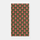 Weihnachtsbaum Red Green Muster Design Serviette (Vorderseite)