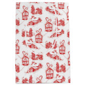 Weihnachtsbaum | Red Medium Geschenktasche Mittlere Geschenktüte (Vorderseite)