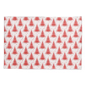 Weihnachtsbaum Red Pattern Design Kissen Case Kissenbezug (Rückseite-Links)