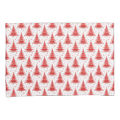 Weihnachtsbaum Red Pattern Design Kissenbezug (Vorderseite-Rechts)