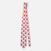 Weihnachtsbaum Red Pattern Design Neck Tie Krawatte (Vorderseite)