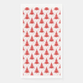 Weihnachtsbaum Red Pattern Design Serviette (Vorderseite)