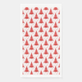 Weihnachtsbaum Red Pattern Design Serviette