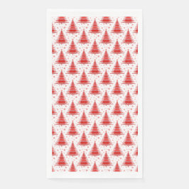 Weihnachtsbaum Red Pattern Design Serviette