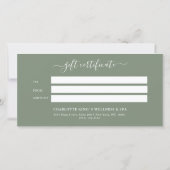 Weihnachtsbaum Red Pink Green Geschenkgutschein (Rückseite)