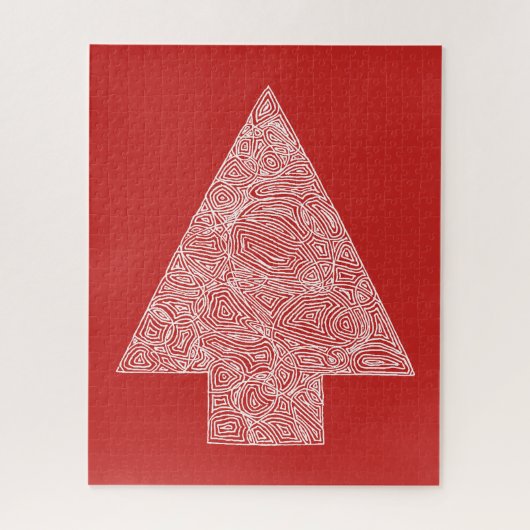 Weihnachtsbaum Red Puzzle (Vertikal)