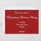 Weihnachtsbaum Reindeer Snowman Einladung (Rückseite)