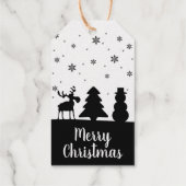 Weihnachtsbaum Reindeer Snowman Geschenkanhänger (Rückseite)