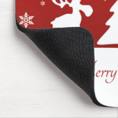 Weihnachtsbaum Reindeer Snowman Mousepad (Ecke)