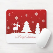 Weihnachtsbaum Reindeer Snowman Mousepad (Mit Mouse)