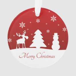 Weihnachtsbaum Reindeer Snowman Ornament
