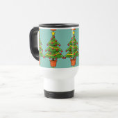 Weihnachtsbaum Reisebecher (Vorderseite Links)