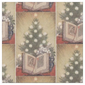 Weihnachtsbaum Religiöse Vintage Weihnachtsfabrik Stoff (Nahaufnahme)