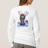 Weihnachtsbaum Rentier Long Sleeve Shirt (Rückseite)