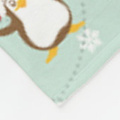 Weihnachtsbaum-Rentierelfen Fleecedecke (Ecke)