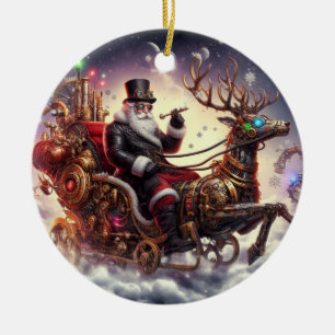 Weihnachtsbaum/Rentiersteampunkt Weihnachten/Winte Keramik Ornament