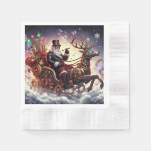 Weihnachtsbaum/Rentiersteampunkt Weihnachten/Winte Serviette