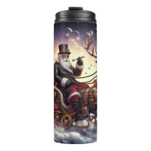 Weihnachtsbaum/Rentiersteampunkt Weihnachten/Winte Thermosbecher