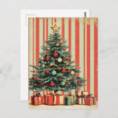 Weihnachtsbaum Retro 1940er-Zeitschrift Postkarte (Vorne/Hinten)