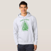 Weihnachtsbaum - Retro Halftone Pine Green Hoodie (Vorne ganz)