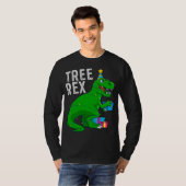 Weihnachtsbaum Rex Dinosaur Xmas Trex Funny T-Shirt (Vorne ganz)