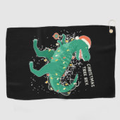 Weihnachtsbaum-Rex Golfhandtuch (Horizontal)