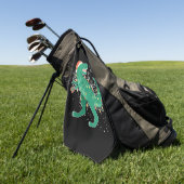 Weihnachtsbaum-Rex Golfhandtuch (Gras)