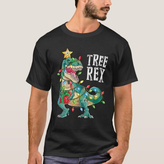 Weihnachtsbaum Rex Men Pajamas Xmas T-Shirt (Vorderseite)