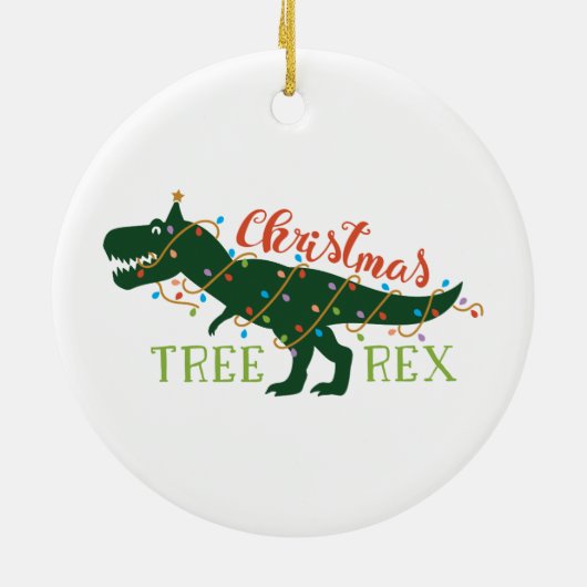 Weihnachtsbaum-Rex Niedliche Ornamente (Hinten)