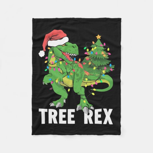 Weihnachtsbaum Rex Xmas Trex Pajamas Männer Fleecedecke (Vorderseite)