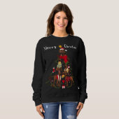 Weihnachtsbaum Rhodesian Ridgeback Lover Xmas Dog Sweatshirt (Vorne ganz)