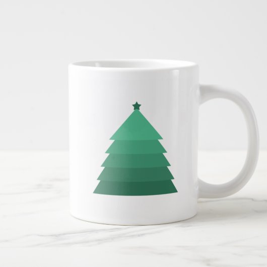 Weihnachtsbaum Riesenkaffee-Tasse Jumbo-Tasse (Rechts)