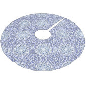 Weihnachtsbaum Rock Blue White Star Muster Polyester Weihnachtsbaumdecke (Schrägansicht)