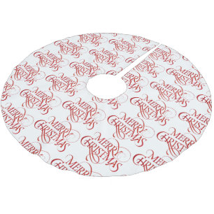 Weihnachtsbaum-Rock - Frohe Weihnachten Polyester Weihnachtsbaumdecke