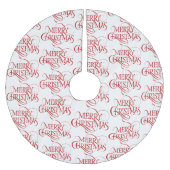 Weihnachtsbaum-Rock - Frohe Weihnachten Polyester Weihnachtsbaumdecke (Vorderseite)