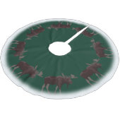 Weihnachtsbaum Rock Holiday Moose Decke Polyester Weihnachtsbaumdecke (Schrägansicht)